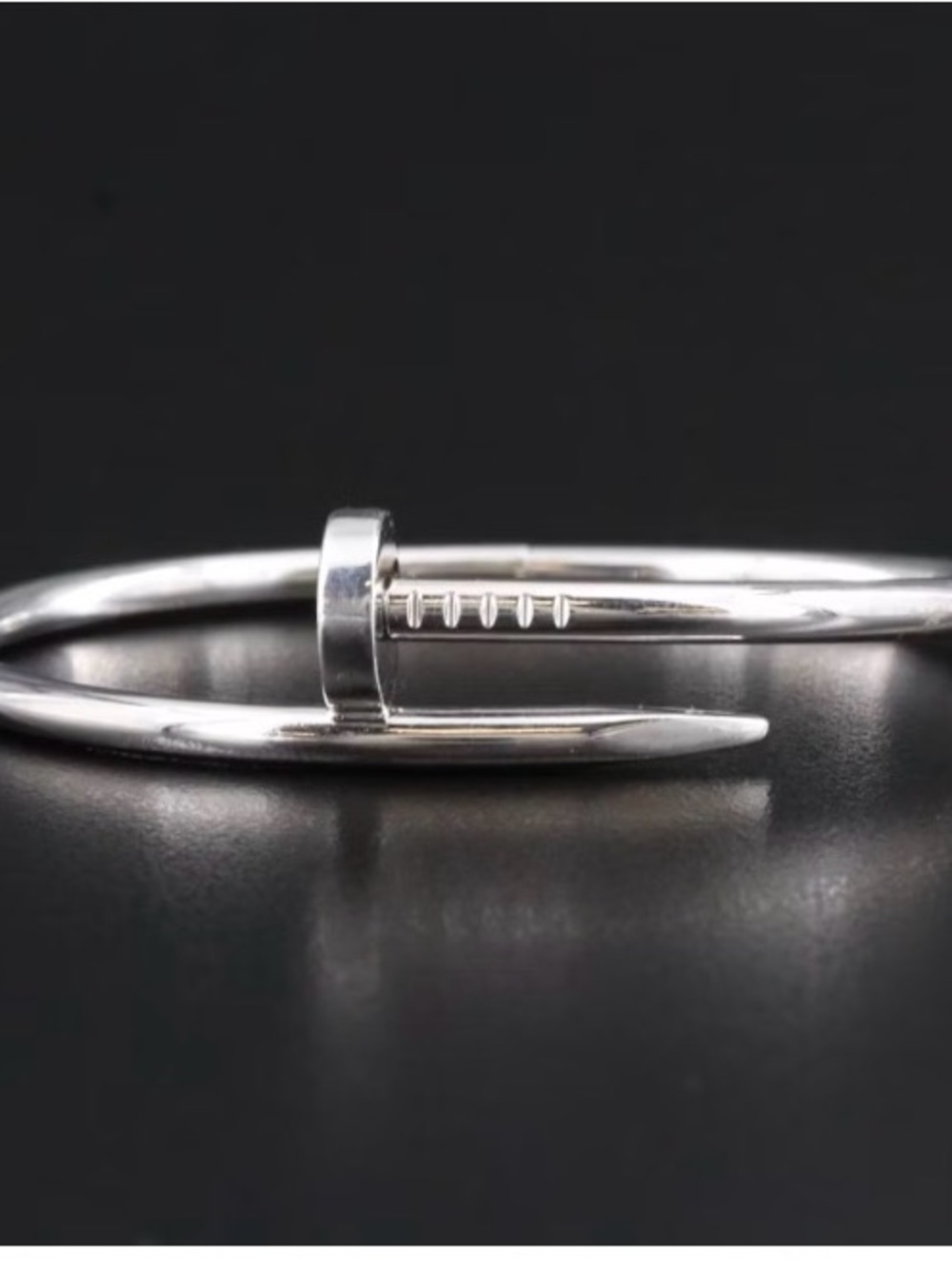 Authentic Cartier Juste un Clou 18k White Gold  Bracelet Size 17